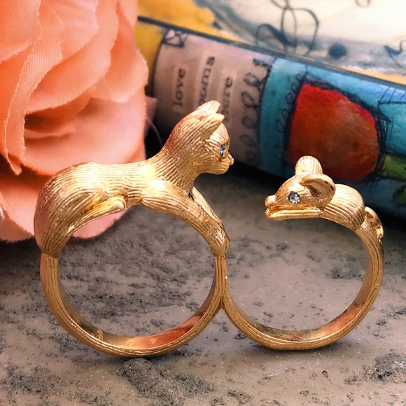 KATE SPADE • House Cat & Mouse Ring - Picture 5 of 5